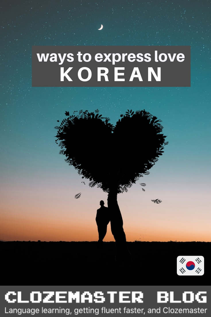 I love you too in korean language