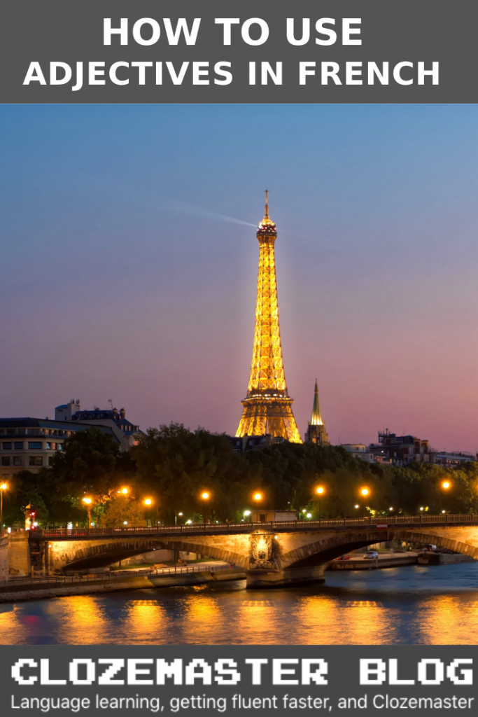 French Adjectives How to Describe Things in French